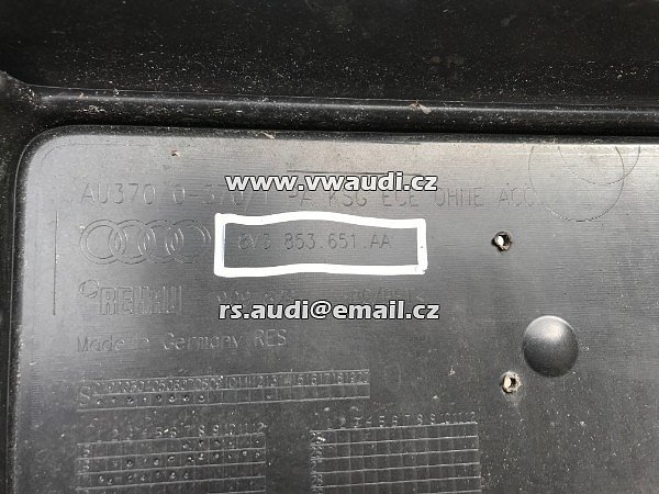 8V3 853 651AA maska přední Audi A3 Facelift 8V od  2016 - 11