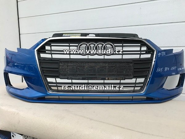 Nárazník přední Audi A3 8V Facelift  -  PDC + otvory záslepky na ostřikovače světlometů  - 29