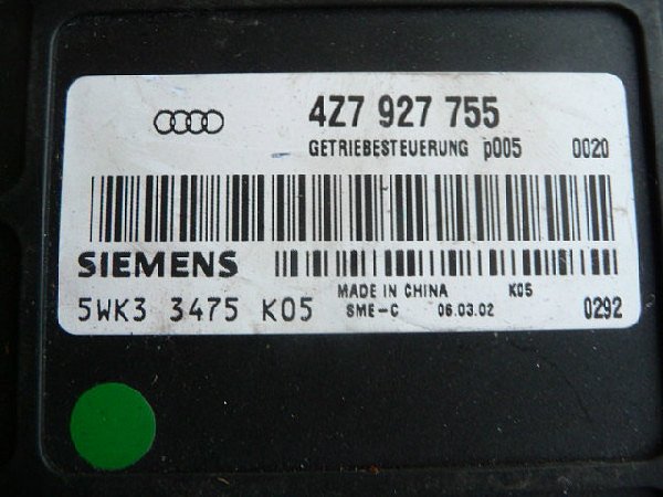 Audi A6 Ollroad 4B 4Z7 927 755  5WK3 3475 K05  JEDNOTKA PŘEVODOVKY - 2