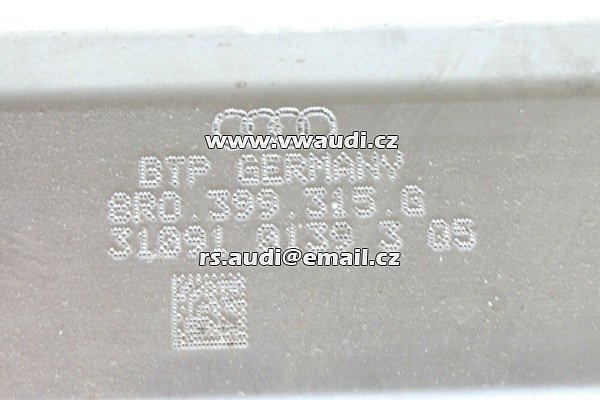 8R0 399 315 Přední nápravnice  Rám pod motor / saně / přední osa náprava nosič motoru  - 8