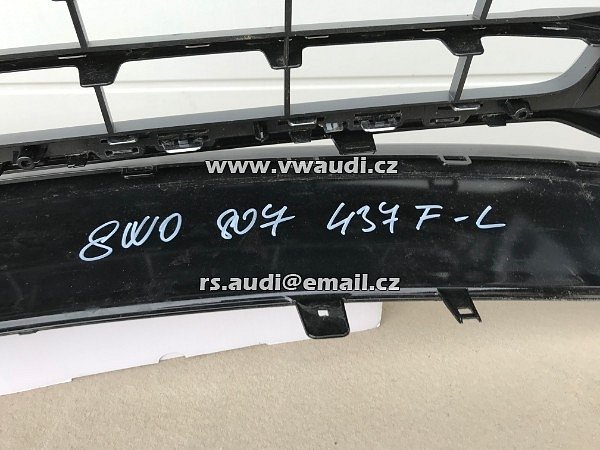 8W0 807 437F L AUDI A4 B9 S4 / S LINE 2016- (LIMUZ &amp; AVANT) PŘEDNÍ NÁRAZNÍK 8W0807437F - 8