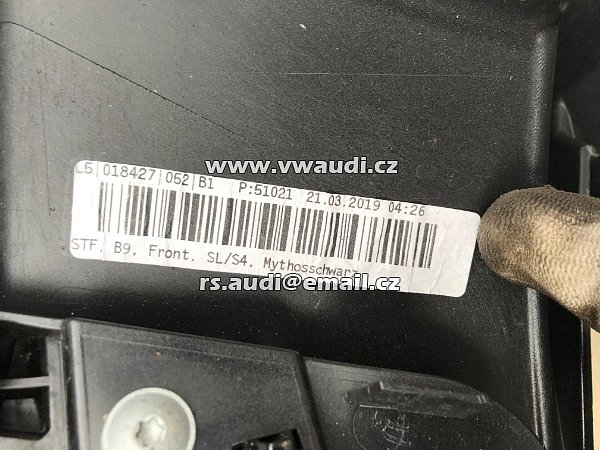 8W0 807 437F L AUDI A4 B9 S4 / S LINE 2016- (LIMUZ &amp; AVANT) PŘEDNÍ NÁRAZNÍK 8W0807437F - 7