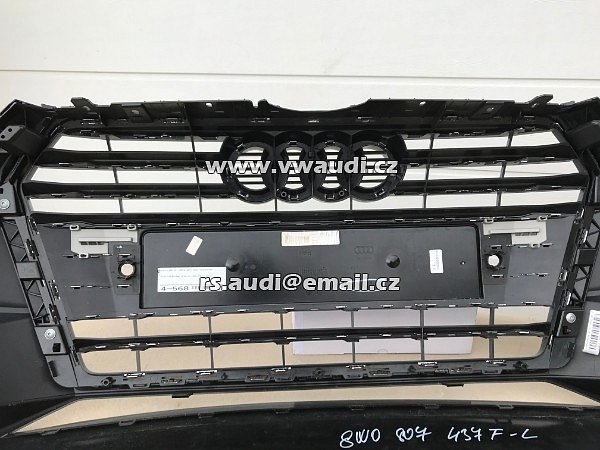 8W0 807 437F L AUDI A4 B9 S4 / S LINE 2016- (LIMUZ &amp; AVANT) PŘEDNÍ NÁRAZNÍK 8W0807437F - 5