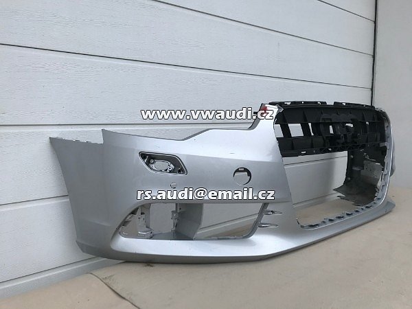 4G0 807 437 Nárazník přední  A6 4G C7  S-Line s otvory na ostřikovače světlometů  + otvory pro parkovací čídla PDC  - 23