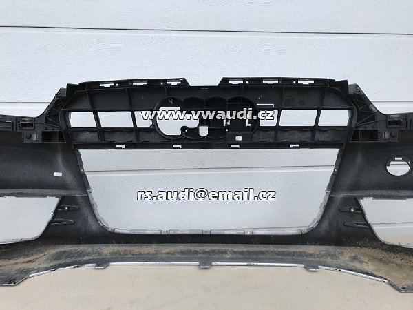 4G0 807 437 Nárazník přední  A6 4G C7  S-Line s otvory na ostřikovače světlometů  + otvory pro parkovací čídla PDC  - 14