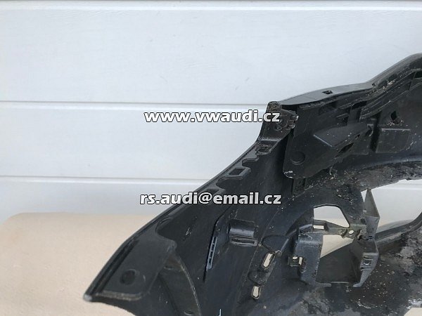 4G0807437 Nárazník přední  A6 4G C7  Facelift S-Line 2014 - s otvory na ostřikovače světlometů  + otvory pro parkovací čídla 6 X !  PDC černá barva  - 18