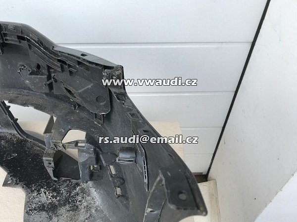 4G0807437 Nárazník přední  A6 4G C7  Facelift S-Line 2014 - s otvory na ostřikovače světlometů  + otvory pro parkovací čídla 6 X !  PDC černá barva  - 13
