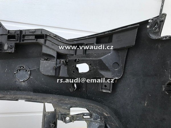 4G0807437 Nárazník přední  A6 4G C7  Facelift S-Line 2014 - s otvory na ostřikovače světlometů  + otvory pro parkovací čídla 6 X !  PDC černá barva  - 11