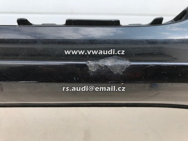 4G0807437 Nárazník přední  A6 4G C7  Facelift S-Line 2014 - s otvory na ostřikovače světlometů  + otvory pro parkovací čídla 6 X !  PDC černá barva  - 5