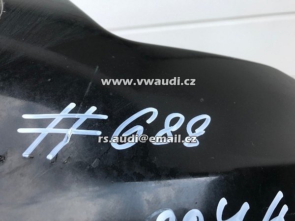 4G0807437 Nárazník přední  A6 4G C7  Facelift S-Line 2014 - s otvory na ostřikovače světlometů  + otvory pro parkovací čídla 6 X !  PDC černá barva  - 3