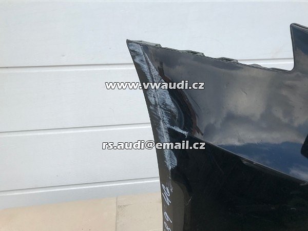 4G0 807 437C Nárazník přední A6 4G C7 S-Line 2012 2014 - s otvory na ostřikovače světlometů  + otvory pro parkovací čídla 4 X   PDC černá barva  - 7