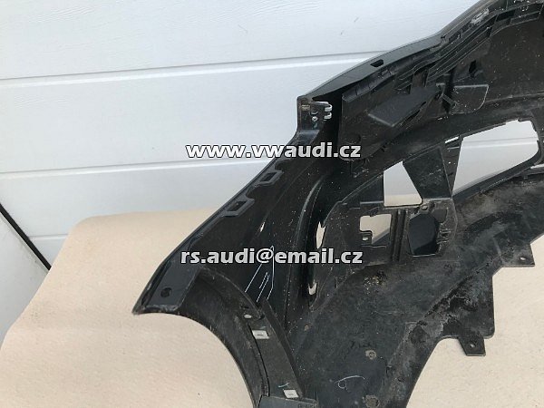 AUDI 4G0 807 437C  Nárazník přední A6 4G C7 S-Line 2012 2014 - s otvory na ostřikovače světlometů  + otvory pro parkovací čídla 4 X   PDC černá barva  - 14