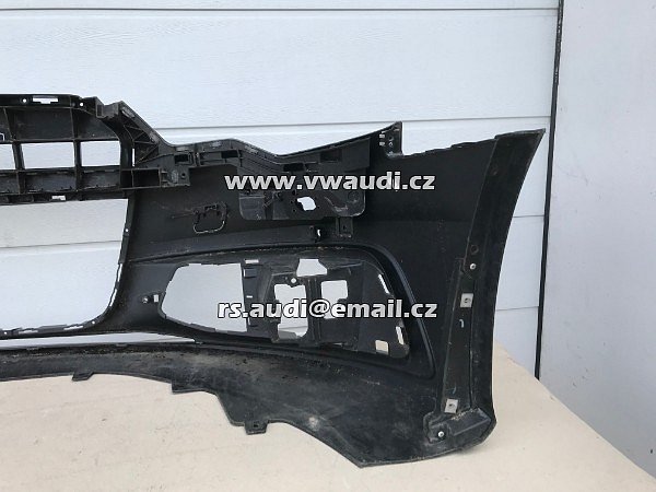AUDI 4G0 807 437C  Nárazník přední A6 4G C7 S-Line 2012 2014 - s otvory na ostřikovače světlometů  + otvory pro parkovací čídla 4 X   PDC černá barva  - 11