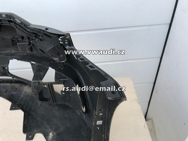 AUDI 4G0 807 437C  Nárazník přední A6 4G C7 S-Line 2012 2014 - s otvory na ostřikovače světlometů  + otvory pro parkovací čídla 4 X   PDC černá barva  - 9