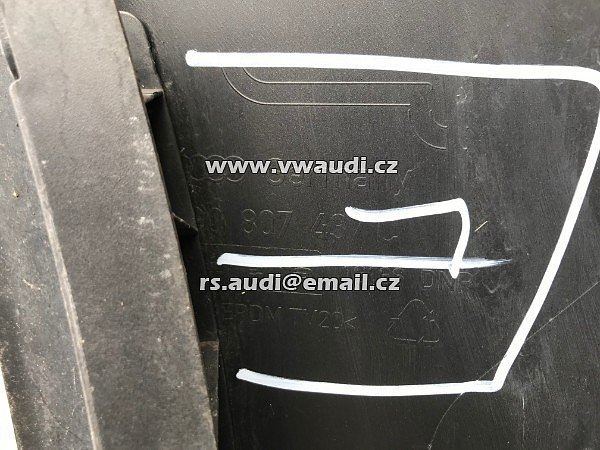 AUDI 4G0 807 437C  Nárazník přední A6 4G C7 S-Line 2012 2014 - s otvory na ostřikovače světlometů  + otvory pro parkovací čídla 4 X   PDC černá barva  - 7