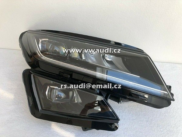 566 941 016 E Světlomet FUL LED hlavní světlomet přední světlo lampa přední stana LP řidič levá strana  Skoda Kodiaq světlomety světlomety plné LED vpravo 566941016E - 6