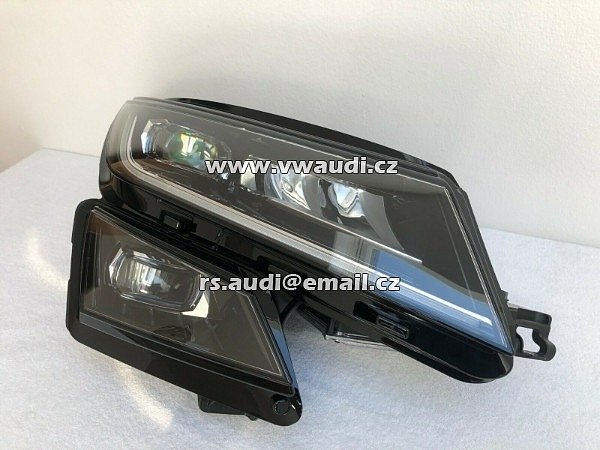 566 941 016 E Světlomet FUL LED hlavní světlomet přední světlo lampa přední stana LP řidič levá strana  Skoda Kodiaq světlomety světlomety plné LED vpravo 566941016E - 7