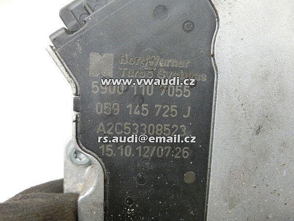  059 145 725 J  Siemens VDO SERVOMOTOREK NASTAVENÍ  TURBODMYCHADLA  Regulace turba  elektronika na turbo  A4, A6, A6 ALLROAD, A8, Q7 PHAETON, TOUAREG 2.7 TDI D / 3.0TDI - 3