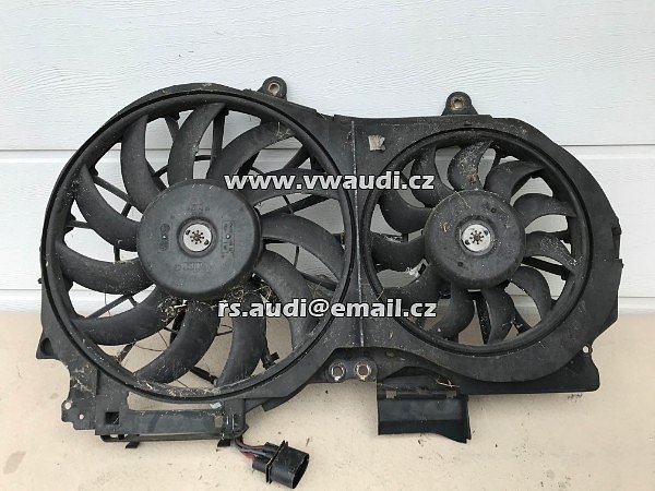 8E0 121 205 P Držák vrtulí sahara + motor chlazení ventilátory sahara chlazení motoru  A4 B6 8E Dvojitý elektrický ventilátor a ovladač 8EO 121 205P - 4