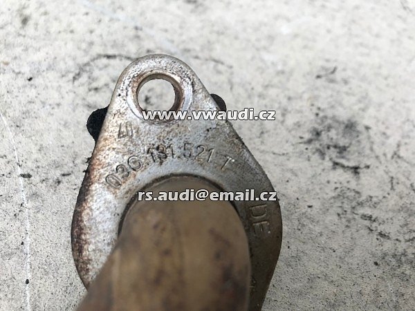 03G 131 521 T  VW PASSAT B6 TOURAN A3 8P 2.0 TDI BKD BKP 03G131521T     spojovací trubka roura od regulační klapky chladiče - 3