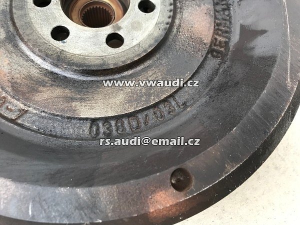 038D /03L  Spojka setrvačník setrvák  Škoda 1.6 TDI   CAYV  cayv  6 rychlostí převodovka  - 6
