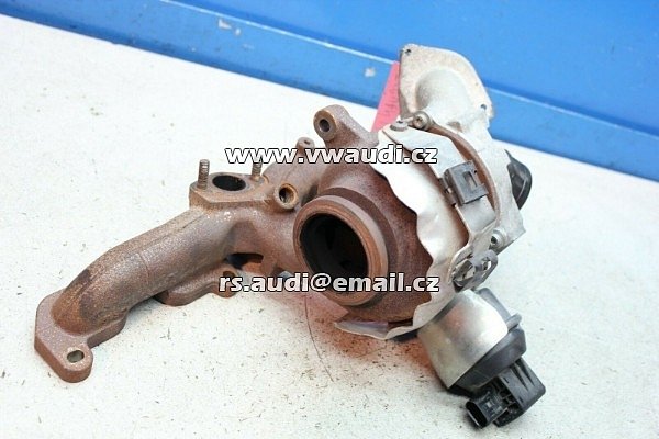  03L 253 056G  V100 Turbodmychadlo 2,0 TDI CFH motor Passat B7  Golf 6 VI    - 3