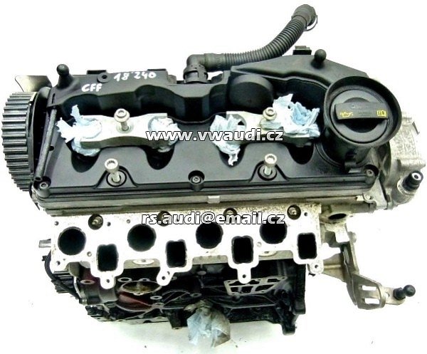 CFH cfh Agregát motor bez příslušenství  Motor CFH, CFHA, CFHB 2.0 TDI Tiguan, Touran, Caddy, Jetta, Sharan,Octavia II, Superb II, Golf VI, Passat 3AA B7 , CC,  Seat Ibiza, Leon, Altea, Alhambra, Audi A3, A4, A5, A6 - 10