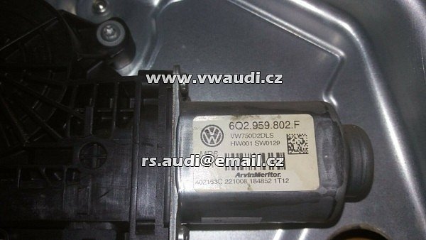  VW  T5   motorek stahování okna + Řídící jednotka  6Q2 959 802F  - 3