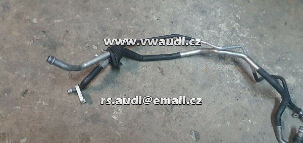 4Z7 260 712A A6 C5 2,5 TDI Allroad  2001 - 2004 4Z 4B0 - Hadice klimatizace trubka vedení chladícího prostředku klimatizace klimatrubka. přivodní roura klimatronic AC A/C  - 3