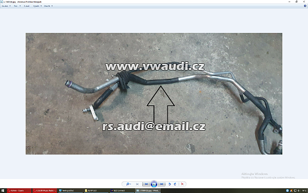 4Z7 260 710A  A6 C5 2,5 TDI Allroad  2001 - 2004 4Z 4B0 - Hadice klimatizace trubka vedení chladícího prostředku klimatizace klimatrubka. přivodní roura klimatronic AC A/C  - 5