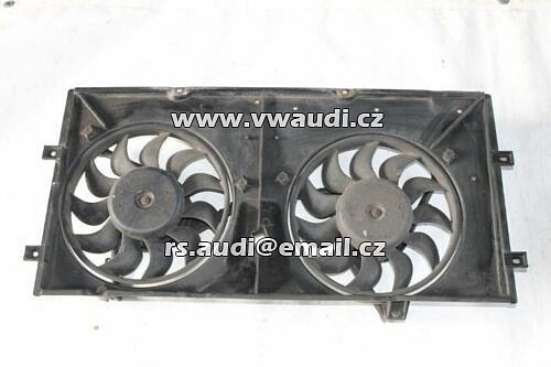  701 121 207 K VW T4 2.5 TDI chladič ventilátor  motoru ventilátoru dvojitý ventilátor 701121207K 701959455AG ACV 102 PS 74 KW  sahara větráky chlazení motoru  - 2