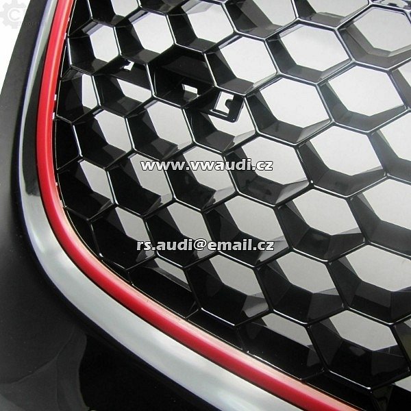 1K0 853 651H Mřížka VW GOLF 5 V MK -  GTI GT Golf 5 V 1K mřížka grilu v LC9Z Blackmagic-pearl.  maska přední grill mřížka nárazníku přední - 2