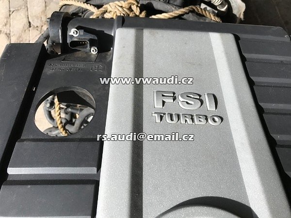 06F 133 837A   Golf 5 MK 5 V  Skříň vzduchového filtru krytu motoru  2.0 TFSI 147KW Originální OEM 06F133837A  Horní kryt motoru plast na motor vrchní kry - 3