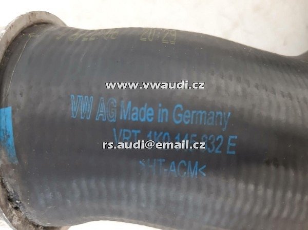 1K0 145 832E Golf 5 V GTI 1K1 BWA  2.0 TFSI- tlaková hadice hadice plnicího vzduchu 1KO145845 sací potrubí 1KO 145 832E - 2