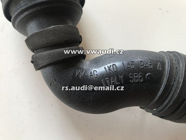 1K0 145 946A  Golf 5 V GTI 1K1 BWA -    Tlakové potrubí vzduchového potrubí nad 2,0 TSI VW Scirocco Golf 6 GTI originál 1KO 145 946A - 3