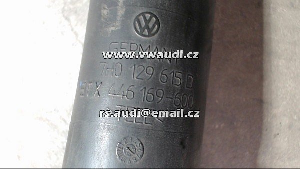 7H0 129 615D VW T5 1,9 BRS  TDI TRANSPORTER  -  Sání motoru roura trubka   Tlaková hadice plnicího vzduchového potrubí 7HO129615D sací hadice - 2