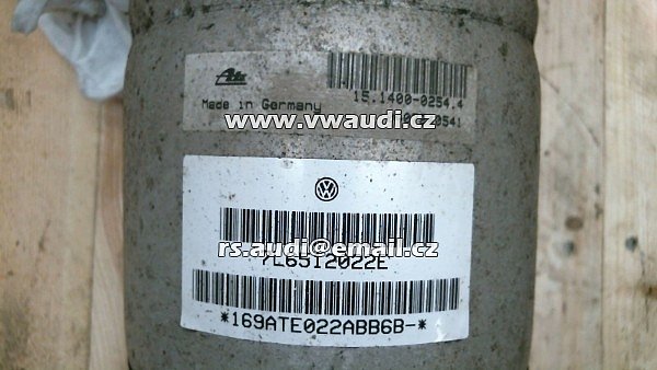 7L6 512 022 E Tlumič pérování vzduchová pružina vzadu vpravo 7L6512022E VW Touareg 7L 2004  měch tlumič podvozek vzduchový pneumatický - 3