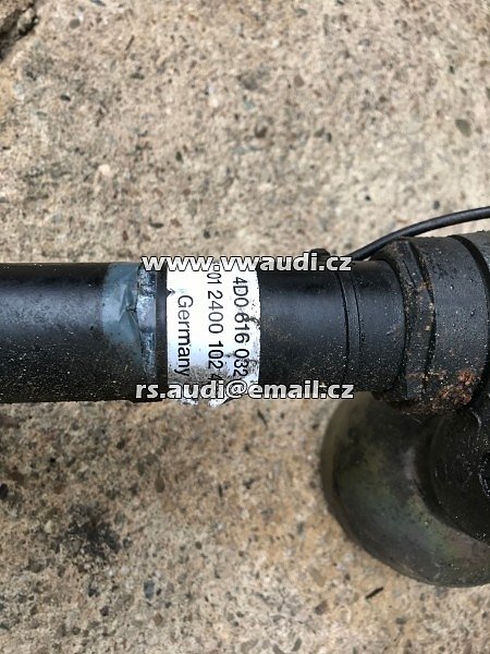 Tlumič pérování vzduchová pružina vzadu vpravo   A8 D2  -4DO 616 032 G  měch tlumič podvozek vzduchový pneumatický - 2