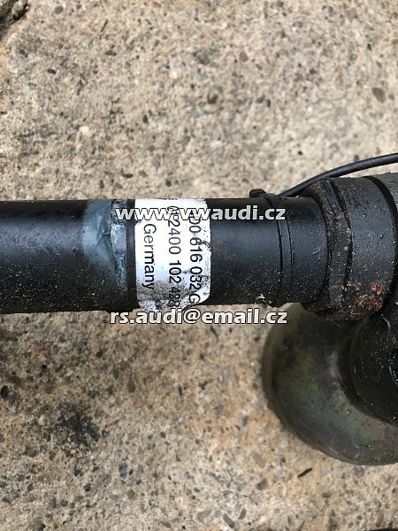  Tlumič pérování vzduchová pružina vzadu vpravo   A8 D2  -4DO 616 032 G  měch tlumič podvozek vzduchový pneumatický - 3