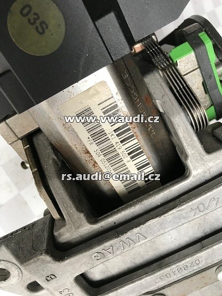 1K1 419 502R Sloupek řízení Golf 5 V Spínačka spínací skřínka + klíč ( zámek   sloupek řízení - 5