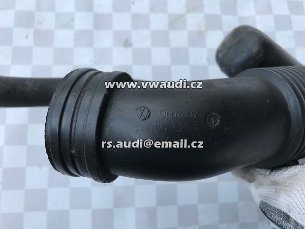 7H0 129 627A T5 Transporter  TDI  7HO 129 627 A     tlaková hadice hadice plnicího vzduchu trubka roura vedení stlačeného vzduchu LLK intercooler chladič turba - 4