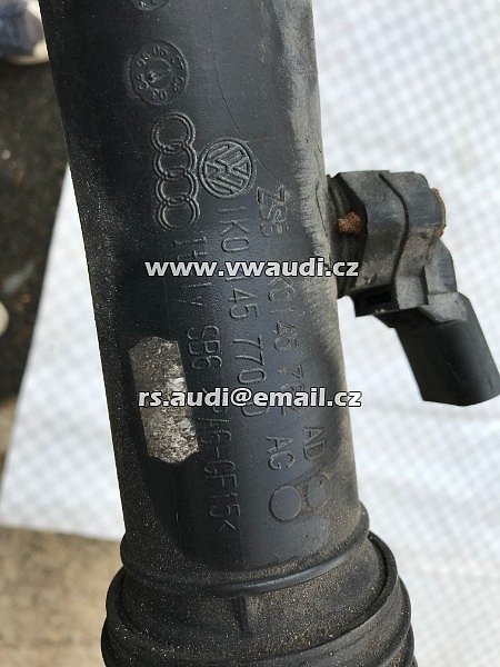 1K0 145 770D Golf 5 V Passat 3C B6 Octavia 2 . A3 Touran 1T   1KO 145 770D     tlaková hadice hadice plnicího vzduchu trubka roura vedení stlačeného vzduchu LLK intercooler chladič turba - 3