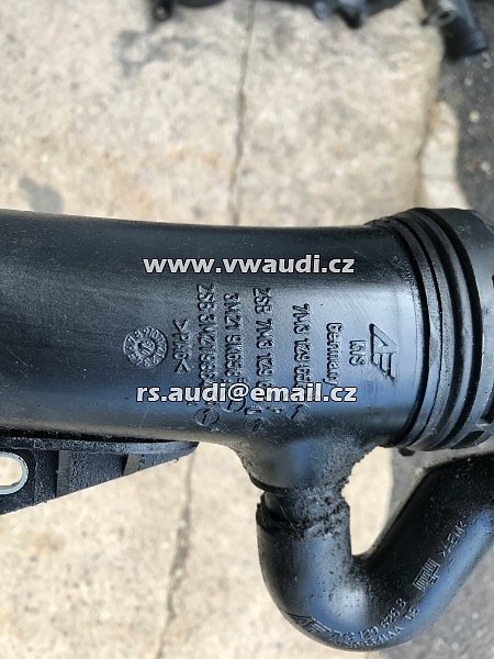 7M3 129 654 P VW Sharan 2 Generace 7M3 2005 1,9 Tdi 85 kW 115 PS AUY  YM21CFC72    Hadice trubička plnícího vzduchu - 3