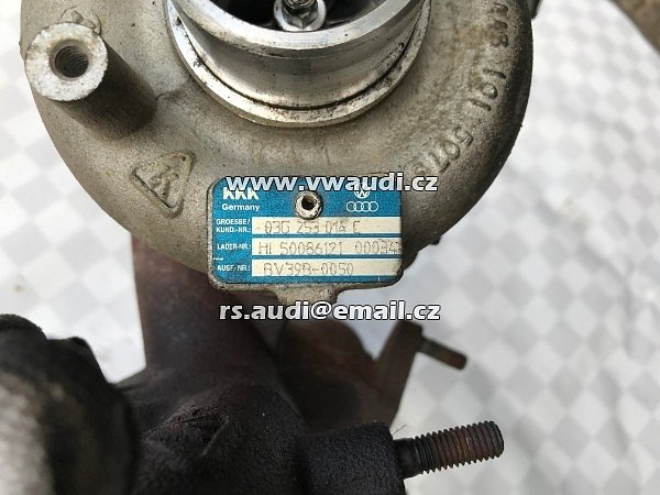 03G 253 014C  VW Sharan 7M 1.9 BTB 03G253014C turbodmychadlo  ( turbo turbína Turbolader Turbine ) - 5