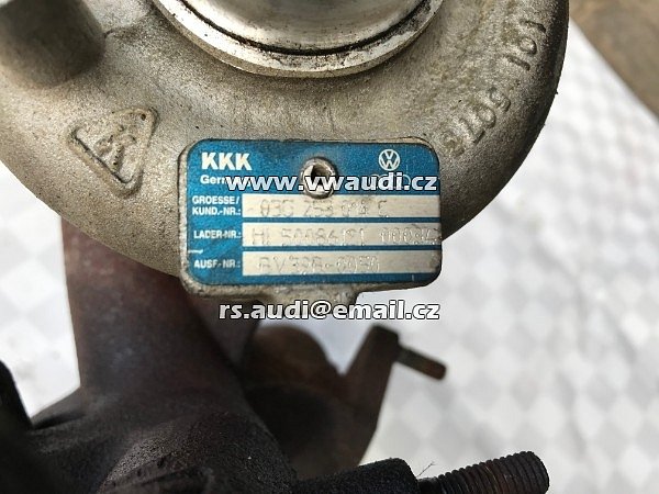 03G 253 014C  VW Sharan 7M 1.9 BTB 03G253014C turbodmychadlo  ( turbo turbína Turbolader Turbine ) - 6