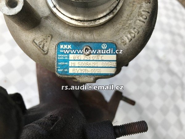 03G 253 014C  VW Sharan 7M 1.9 BTB 03G253014C turbodmychadlo  ( turbo turbína Turbolader Turbine ) - 7