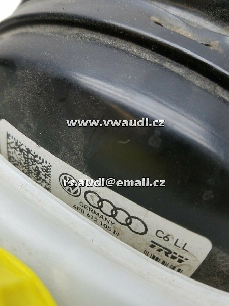  4F0 612 105 N 05-11 Audi A6 C6 4F  hlavní brzdový válec s posilovačem  č. 4FO 612 105N - 3
