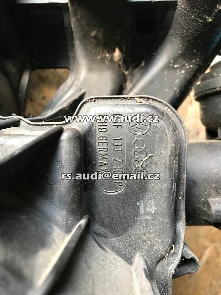 06F 133 201P Sací potrubí Audi VW Skoda 2.0 TFSI O6F133201P O6F33482E AXX BWA se servomotorem - 4