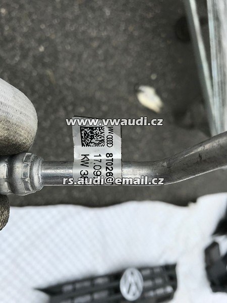 8T0 260 710 G Hadice klimatizace kompresoru klimatizace Audi A4 8K 13-17 AUDI S5 8TO260710G OEM použité - 3