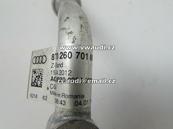 8T0 260 701M Hadice klimatizace kompresoru klimatizace Audi A4 8K 13-17 AUDI S5 8TO260701M OEM použité - 3